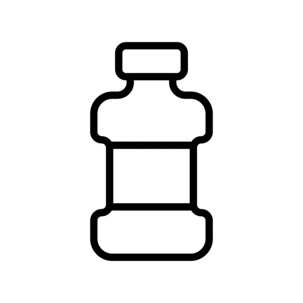 Detergent fles pictogram vector overzicht illustratie — Stockvector