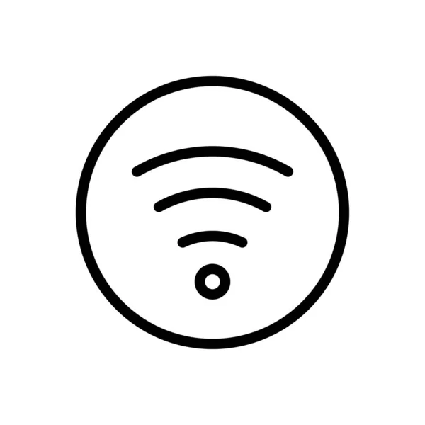 Internet wireless icon vector outline illustration — Stock Vector