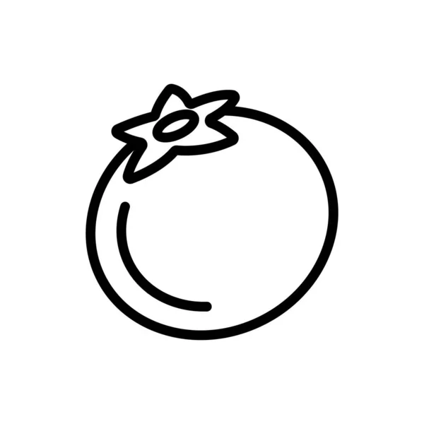 Borůvkové bobule ikona vektorový obrys ilustrace — Stockový vektor