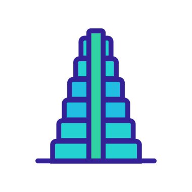 Gökdelen simgesi vektör çizimi çizimi