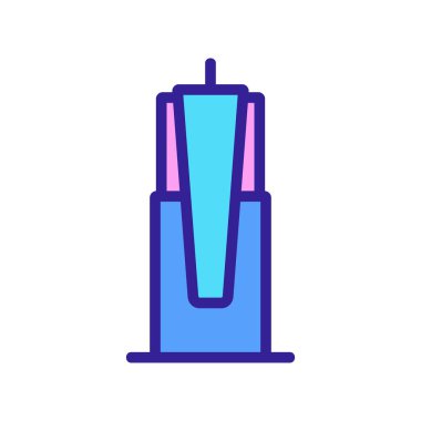 Gökdelen simgesi vektör çizimi çizimi