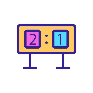 Skor tahtası simgesi vektör çizimi çizimi