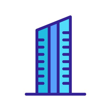 Gökdelen popüler simge vektör çizimi çizimi