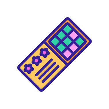 Bingo piyango ikonu vektör çizimi çizimi