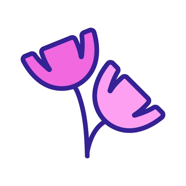 The poppy plant flower icon vector outline illustration — Stock Vector