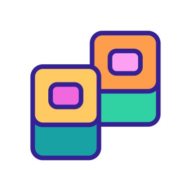 nori sushi simgesi vektör çizimi çizimi