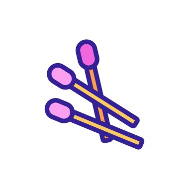 şömine simgesi vektör çizimi için eşleşmeler