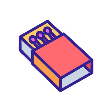 Bir kutu simgesi vektör ana hatları çiziminde eşleşir