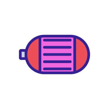 elektrik motor simgesi vektör çizimi çizimi