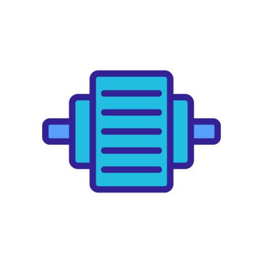 elektrik motor simgesi vektör çizimi çizimi