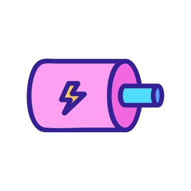 elektrik motor simgesi vektör çizimi çizimi