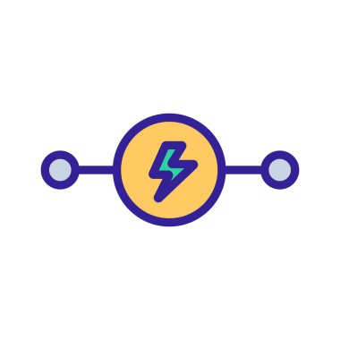 elektrik motor simgesi vektör çizimi çizimi