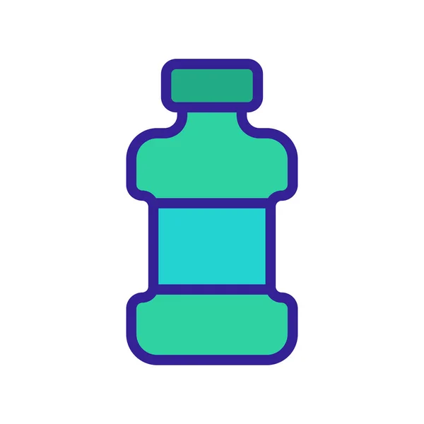 Detergent bottle icon vector outline illustration — Stock Vector