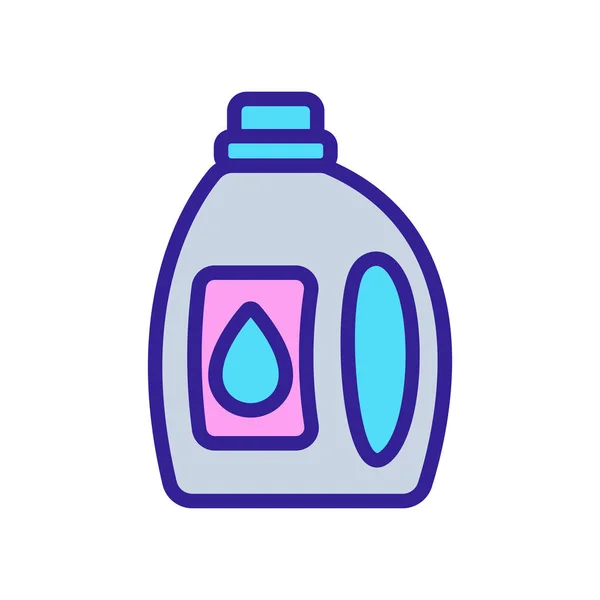 Ilustracja zarysu wektora butelki detergentu — Wektor stockowy
