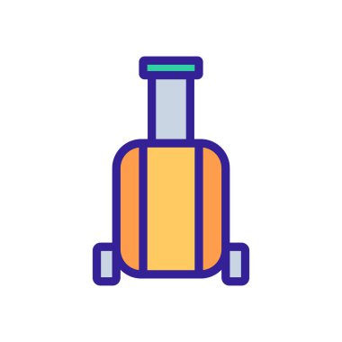 Bagaj çantası ikon vektör çizimi çizimi