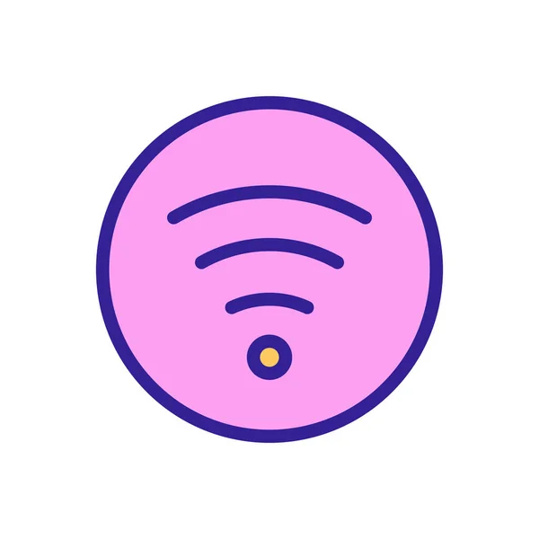 ( 영어 ) Internet wireless icon vector outline illustration — 스톡 벡터