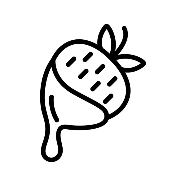 Chocolate Covered Strawberries Icon Vector Chocolate Covered Strawberries Sign Isolated Vector Graphics