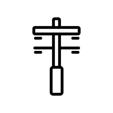 iki adet orta seviye zincir ikon vektörü. İki orta seviye destek işareti. izole edilmiş sınır sembolü çizimi