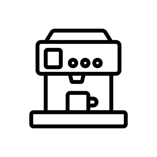 Автоматизированный Современный Вектор Иконок Кофеварки Автоматизированный Современный Кофеварка Знак Иллюстрация — стоковый вектор