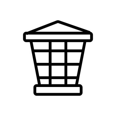 Güvenlik ağı ikon vektörü. Güvenlik Ağı tabelası. izole edilmiş sınır sembolü çizimi