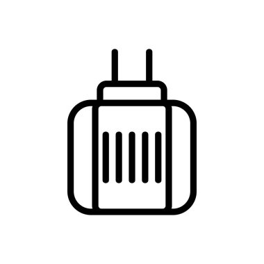 Elektriksel koruyucu plakalar ikon vektörü. Elektriksel koruma levhası. izole edilmiş sınır sembolü çizimi