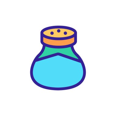 Alternatif titreşim simgesi vektörü. Alternatif titreşim işareti. renk sembolü çizimi