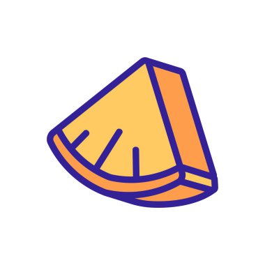 Bir bardak portakal suyu ikonu vektörü. Bir bardak portakal suyu işareti. renk sembolü çizimi