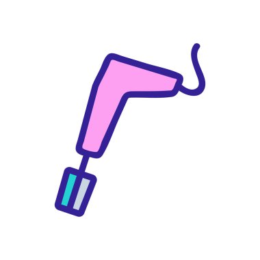 El karıştırıcı ikon vektörü. El çırpıcı işareti. renk sembolü çizimi