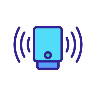 asma kapan ikonu vektörü. Asılı tuzak işareti. renk sembolü çizimi