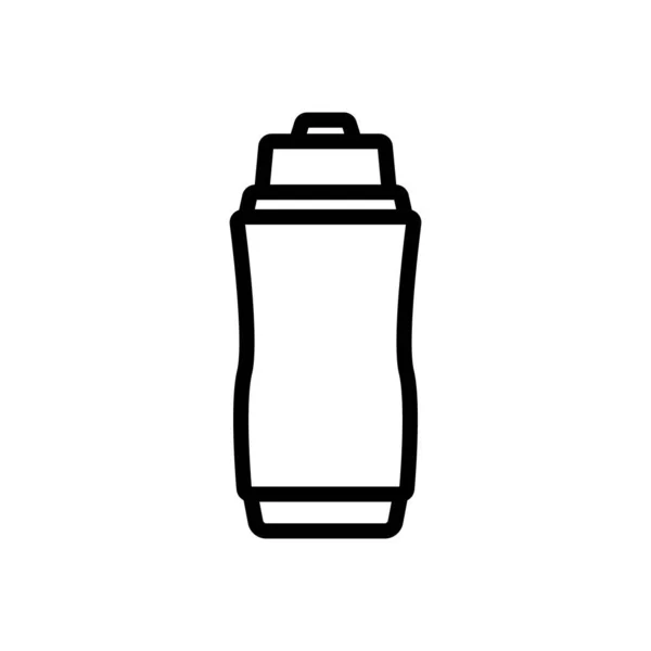 Camping Water Bottle Icon Vector Tanda Botol Air Kemping Ilustrasi - Stok Vektor