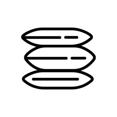 Yastık kulesi ikon vektörü. Yastık kulesi. izole edilmiş sınır sembolü çizimi