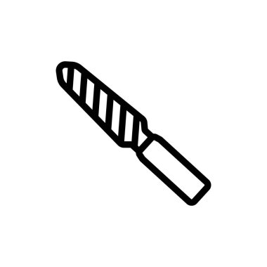 Pençe dosya simgesi vektörü. Pençe dosya işareti. izole edilmiş sınır sembolü çizimi