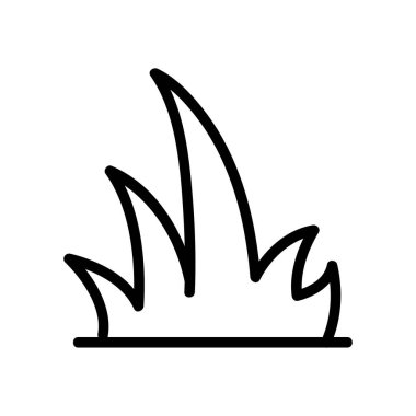 Ekolojik çimen ikon vektörü. Ekolojik çim çim işareti. izole edilmiş sınır sembolü çizimi