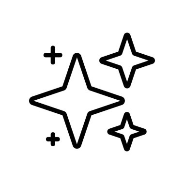 Yıldız patlaması etkisi ikon vektörü. Yıldız patlaması etkisi işareti. izole edilmiş sınır sembolü çizimi