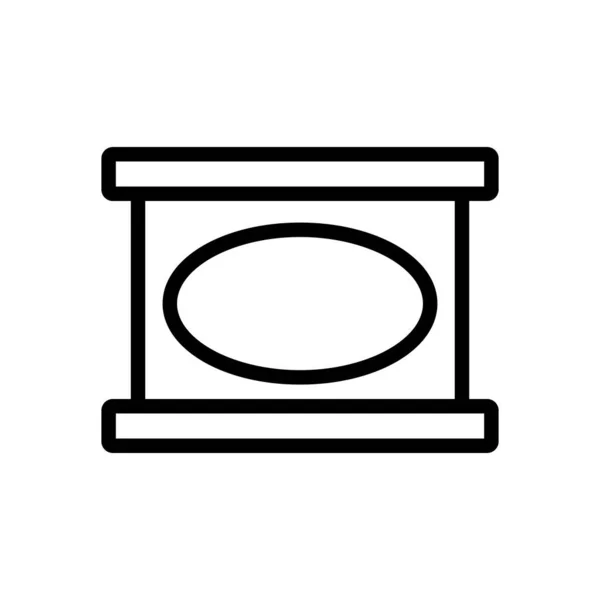 Konzervárna Kruhem Středu Ikony Vektoru Plechovka Kruhem Středu Izolovaný Symbol — Stockový vektor