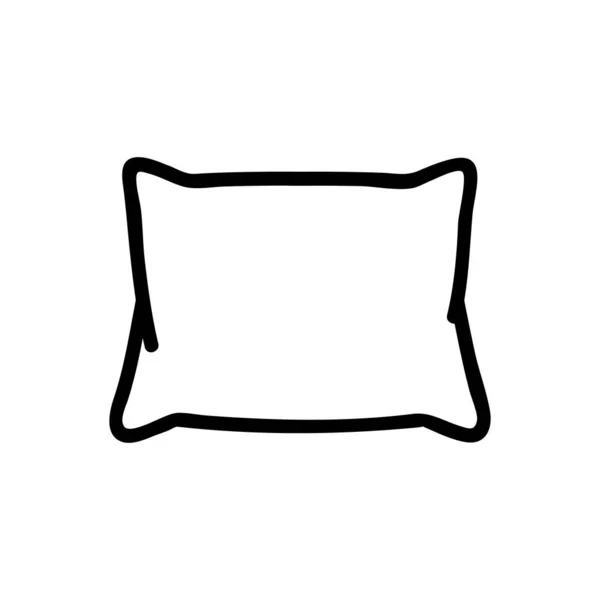 Sömnkuddar Ikon Vektor Sömnkuddar Tecken Isolerad Kontur Symbol Illustration — Stock vektor