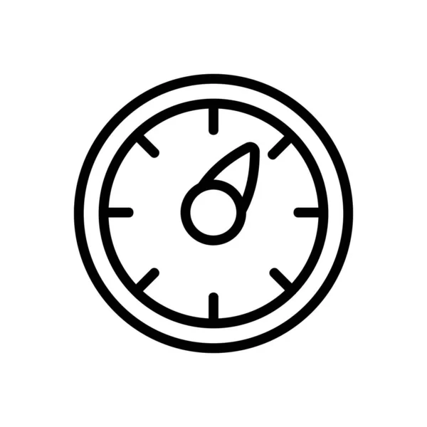 Вектор Значков Термосчетчика Знак Термосчетчика Иллюстрация Изолированного Контура — стоковый вектор