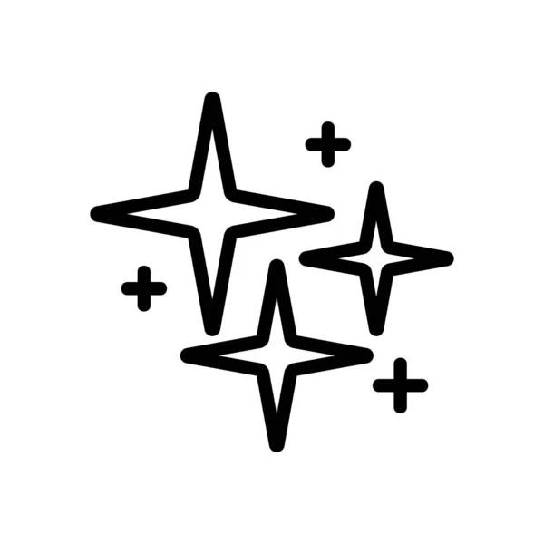 Brillant Vertical Quadrangulaire Étoiles Icône Vecteur Brillantes Étoiles Quadrangulaires Verticales — Image vectorielle