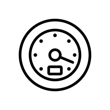 birleşik araba hız göstergesi ikon vektörü. Kombine araba hız göstergesi işareti. izole edilmiş sınır sembolü çizimi