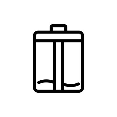 Kase ikon vektöründe sıvı miktarı. Tabaktaki sıvı miktarı. izole edilmiş sınır sembolü çizimi