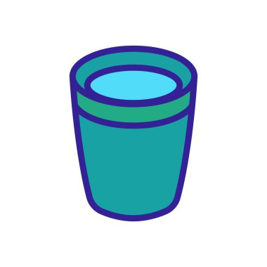 Kamp cam ikon vektörü. Kamp cam tabelası. renk sembolü çizimi