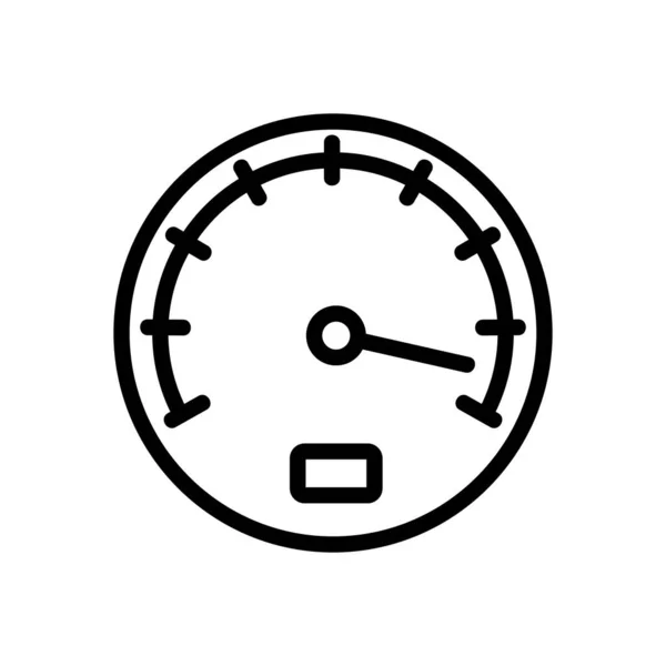 Gecombineerd Speedometer Icoon Vector Gecombineerd Snelheidsmeterbord Geïsoleerde Contoursymbool Illustratie — Stockvector