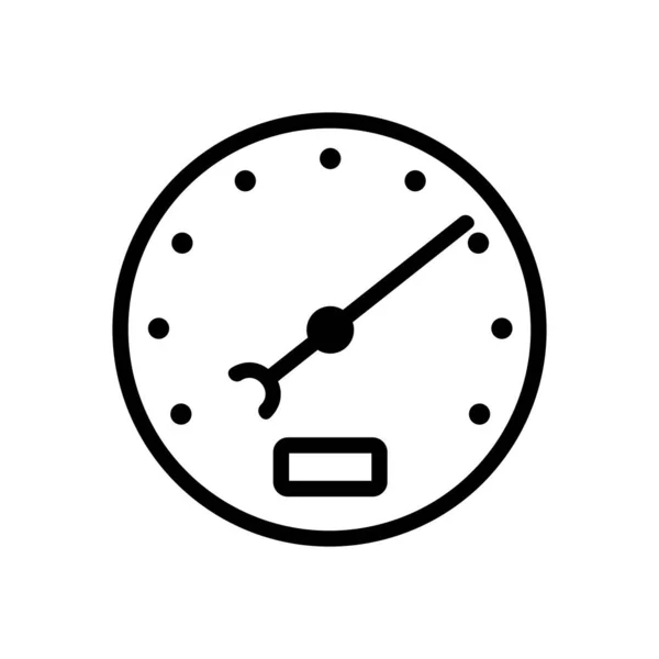Chronomètre Icône Vecteur Panneau Chronomètre Illustration Symbole Contour Isolé — Image vectorielle