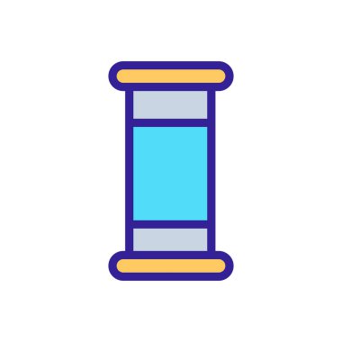 Paslanmaz teneke kutu ikon vektörü. Paslanmaz teneke imzalayabilir. renk sembolü çizimi