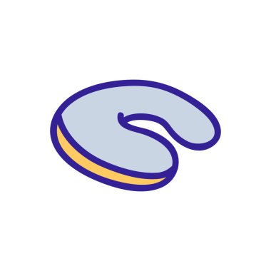 Yastık simgesi vektörü sökülüyor. Yastıkları sökme işareti. renk sembolü çizimi