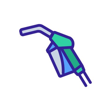 Silah servisi ikon vektörünü dolduruyorum. Yakıt ikmali tabelası. renk sembolü çizimi