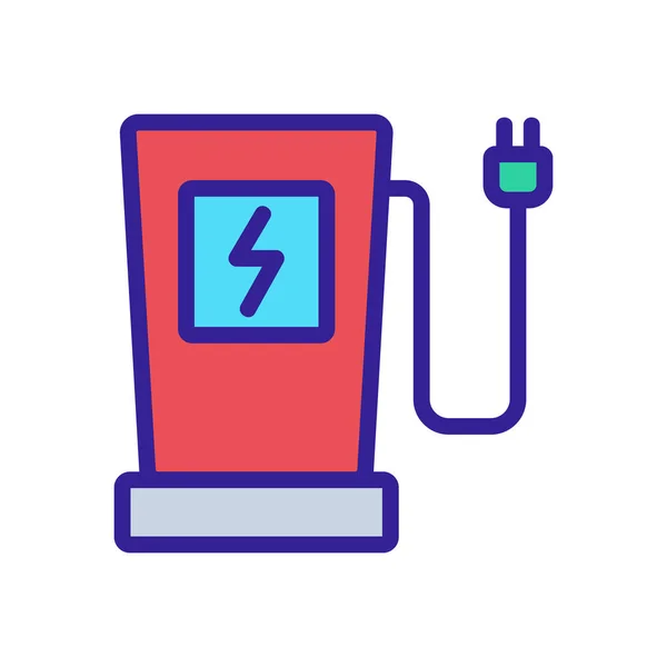 Wektor Ikony Stacji Benzynowej Znak Stacji Benzynowej Kolorowy Symbol Ilustracji — Wektor stockowy