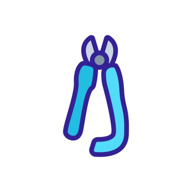 Yuvarlak uçlu ikon vektörü. Yuvarlak meme uçları işareti. renk sembolü çizimi