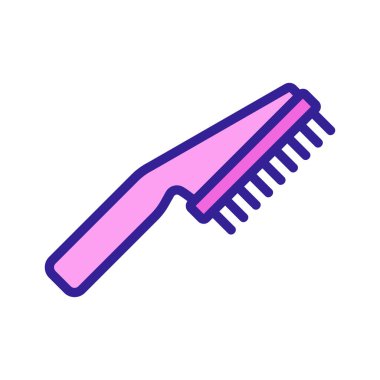 El tarama fırçası ikon vektörü. El bakım tabelaları. renk sembolü çizimi