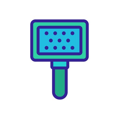 Masaj yağmurluğu ikon vektörü. Masaj yağmurluğu tabelası. renk sembolü çizimi